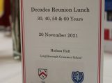 Decades Reunion Lunch: 30, 40, 50 & 60 Years featured image