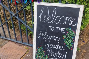 All inside for the Alumni Garden Party! featured image