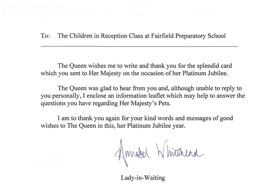 A letter from the Queen featured image